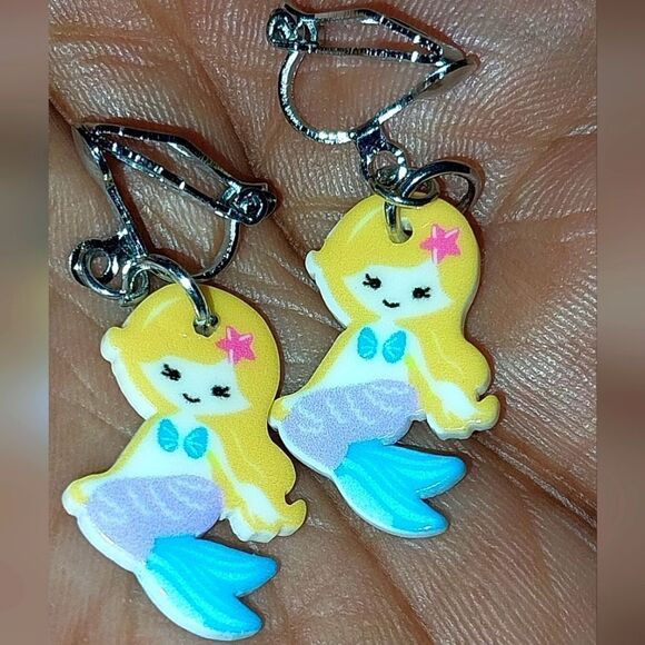 Super cute girls clip-on earrings - Picture 4 of 5